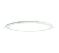 Loops Ultra Slim Round Flush Ceiling Light 24W Cool White LED 4000k Corridor Lamp Loops White