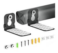 Ultra Slim Soundbar Mount Fit Small Sound Bars for TVs, Compact Sound Bar Mount Bracket for Samsung HW-S700D Mount Under or Above TVs, Secure Anti-Slip Design for Low-Profile Soundbar, Easy to Install