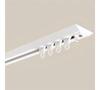 Ultra-Slim V-Shaped Ceiling Curtain Rail - Silent Design for Living Room & Bedroom - Complete Accessories Included - 460 cm (15.1ft) Length, Perfect for Home Decor