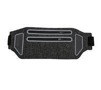 Ultra Slim Waist Pack Water Resistant Running Waist Bag with Two Zipper Fitness Belt Bag for Outdoor Activities Grey Polyurethane Fiber 77g