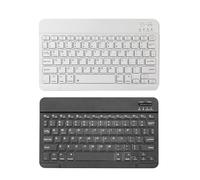 Ultra Slim Wireless Keyboard - Blueţ Keyboard, Portable Compact Low Profile Rechargeable Keyboards, Smartphones Tablet Quiet Handheld Computer Keypad | Ergonomic Comfortable Typing Device