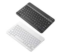 Ultra Slim Wireless Keyboard - Blueţ Keyboard, Portable Compact Low Profile Rechargeable Keyboards, Smartphones Tablet Quiet Handheld Computer Keypad | Ergonomic Comfortable Typing Device