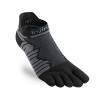 Injinji Ultra Run Mid Weight No-Show Socks Black Size 44.5-47 for Running and Outdoor Activities