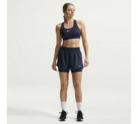 Nike Women's One Dri-FIT 2-in-1 Shorts - Midnight Navy/White - XS - Blue
