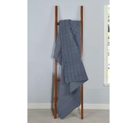 Sleepdown Quilted Waffle Throw Over Sofa Bed Super Soft Warm Cosy Luxury Blanket Bed Bedspread - Denim Blue - 200cm x 150cm,5056242894322