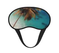 Ultra Soft Caribbean Islands Blackout Sleep Mask-Adjustable Headband, Zero Light Leak, Perfect for Travel, Shift Work, Meditation