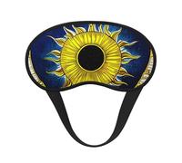Ultra Soft Cartoon Heart Sun Blackout Sleep Mask-Adjustable Headband, Zero Light Leak, Perfect for Travel, Shift Work, Meditation