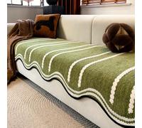 Ultra Soft Chenille Sofa Covers, Breathable Non-Slip Machine Washable Slipcover, Durable 70x180cm Cover for Sectional Couch, Renew Your Furniture Style