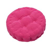 Ultra-Soft Corduroy Chair Cushion for Office & Dining Tufted Seat Pad with Rebound Support Double-Sided Machine Washable 40x40cm Pink - Comfort & Style