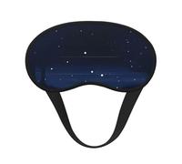 Ultra Soft Dark Blue Night View Blackout Sleep Mask-Adjustable Headband, Zero Light Leak, Perfect for Travel, Shift Work, Meditation