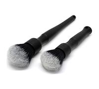 Ultra-Soft Detailing Brush Set, Comfortable Grip and Scratch-Free Cleaning for Exterior, Interior Panels, Emblems, Badges, Gauge Cluster, Infotainment Screen (Black)