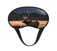 Ultra Soft Elk in The Meadow Blackout Sleep Mask-Adjustable Headband, Zero Light Leak, Perfect for Travel, Shift Work, Meditation