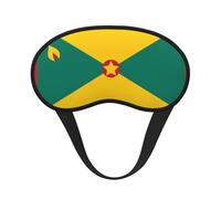 Ultra Soft Flag of Grenada Blackout Sleep Mask-Adjustable Headband, Zero Light Leak, Perfect for Travel, Shift Work, Meditation