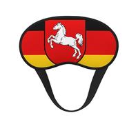 Ultra Soft Flag of Lower Saxony Blackout Sleep Mask-Adjustable Headband, Zero Light Leak, Perfect for Travel, Shift Work, Meditation