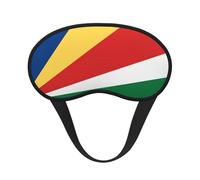 Ultra Soft Flag of Seychelles Blackout Sleep Mask-Adjustable Headband, Zero Light Leak, Perfect for Travel, Shift Work, Meditation