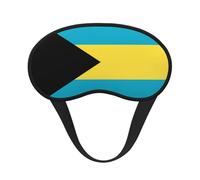 Ultra Soft Flag of The Bahamas Blackout Sleep Mask-Adjustable Headband, Zero Light Leak, Perfect for Travel, Shift Work, Meditation