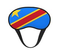 Ultra Soft Flag of The Congo Blackout Sleep Mask-Adjustable Headband, Zero Light Leak, Perfect for Travel, Shift Work, Meditation