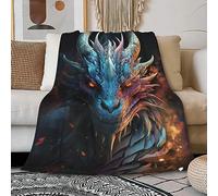 Ultra Soft Flannel Fleece Throw Blanket Dragon All Season Warm and Cozy Quilt Blanket for Bed Sofa Couch 50"X40"for Kids