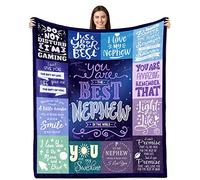 Ultra-Soft Flannel Throw Blanket for Nephew - 50"x60", Perfect for Nephew's Birthday or Graduation Gift