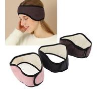 Ultra-Soft Fleece Ear Warmer Headband - Extra-Large Stretchy Noise-Reducing Muff for Skiing, Cycling, Sleeping & Windproof Winter Warmth