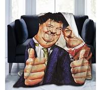 Ultra-Soft Fluffy for Laurel and Hardy Throw Blankets Warm Flannel Ultra-Soft Micro Fleece Blanket,for Bedding,Couch,Sofa,Bed60"x50"
