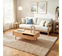 Ultra-Soft Fluffy Shag Rug - Luxury High-Pile Floor Carpet for Living Room, Bedroom & Nursery - Non-Shedding & Cozy (Brown, 200 x 280 cm)