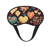 Ultra Soft Heart Crush Flower Blackout Sleep Mask-Adjustable Headband, Zero Light Leak, Perfect for Travel, Shift Work, Meditation