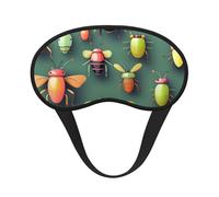Ultra Soft Insect Atlas Blackout Sleep Mask-Adjustable Headband, Zero Light Leak, Perfect for Travel, Shift Work, Meditation