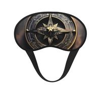 Ultra Soft Magical Design Norse Runes Compass Blackout Sleep Mask-Adjustable Headband, Zero Light Leak, Perfect for Travel, Shift Work, Meditation