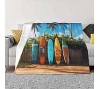 Ultra-Soft Micro Fleece Blanket 50"x40" Comfortable Air Conditioning Blanket Lightweight Bed Blankets Flannel Throw Blanket Gifts Surf's up Surfboard Blanket for Bed Couch Living Room