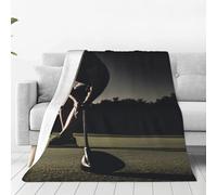 Ultra-Soft Micro Fleece Blanket Golf Fitness Throw Blanket Soft Comfortable Throw Blanket Warm Cozy Plush Blanket Lightweight Fuzzy Blankets for Couch Bed Living Room All Season 60"x50"