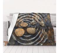 Ultra-Soft Micro Fleece Blanket, Rocks Over A Rippled - Lightweight Plush Fuzzy Cozy Soft Blankets and Throws for Sofa, Chairs, Bed - 40"x30"