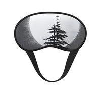 Ultra Soft Moon Pine Tree Blackout Sleep Mask-Adjustable Headband, Zero Light Leak, Perfect for Travel, Shift Work, Meditation