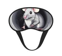 Ultra Soft Mouse in The Hole Blackout Sleep Mask-Adjustable Headband, Zero Light Leak, Perfect for Travel, Shift Work, Meditation