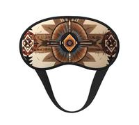 Ultra Soft Native American Painting Blackout Sleep Mask-Adjustable Headband, Zero Light Leak, Perfect for Travel, Shift Work, Meditation