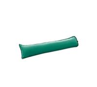 Ultra Soft Plain Fabric Door Draught Stopper | Hollowfibre Filled Draft Xmas Excluder for Windows & Hallways|Energy Saver (Green)