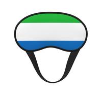 Ultra Soft Sierra Leone Flag Blackout Sleep Mask-Adjustable Headband, Zero Light Leak, Perfect for Travel, Shift Work, Meditation