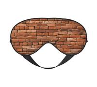 Ultra Soft Sleep Old Brick Wall Print Eye Mask Light Blocking for Deep Sleep Travel Home Use