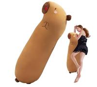 Ultra Soft Stuffed- Long Capybara Animals, Plush Stuffed Body |Capybara Stuff Plush Animal, Squishy Big Cuddle Pillow Toys, Easter Valentine's Day Presents for Kids Boys Toastcapybara