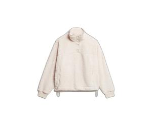 Ultra-soft sweatshirt with a trucker collar for women Superdry Blanc M