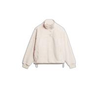 Ultra-soft sweatshirt with a trucker collar for women Superdry Blanc XS