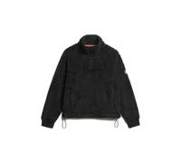 Ultra-soft sweatshirt with a trucker collar for women Superdry Noir XL