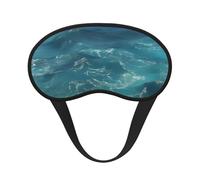 Ultra Soft The Deep Ocean Blackout Sleep Mask-Adjustable Headband, Zero Light Leak, Perfect for Travel, Shift Work, Meditation