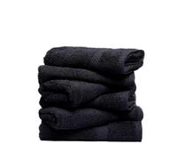 Ultra Soft & Thick Hand Towels - 6-Pack, 100% Combed Cotton, High Absorbency, Large 40 x 70 cm Hand Towels, Quick-Dry, Premium Hotel & Spa Quality, Ideal for Bathroom, Gym & Kitchen (Black)