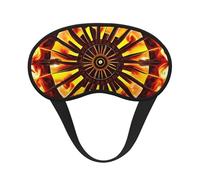 Ultra Soft Turning The Flame Blackout Sleep Mask-Adjustable Headband, Zero Light Leak, Perfect for Travel, Shift Work, Meditation