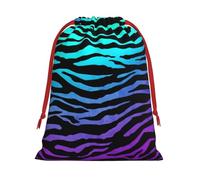 Ultra soft velvet fabric drawstring gifts Bag,Multipurpose Purple Blue Green Camouflage Zebra Stripes Print gift bags for Christmas