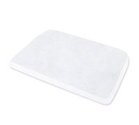 Ultra-Soft Waterproof Travel Cot Mattress Protector - Viscose Smooth Surface Fits Pack 'n Play & Mini Cribs (97x67cm), Breathable & Hypoallergenic, White