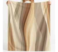 Ultra Soft Wave Natural Fleece Throw Blanket 32in × 59in Throw Blankets Flowing Line Texture Wood Grain Abstract Layered Blanket for Home Sofa Travel Adult Women Comfort Warmth Soft Cozy