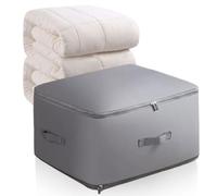 Ultra Space Saving Self Compression Organizer, 2024 Upgrade Space Saving Self Compression Organizer for Comforters Compression Duvet Storage Bag Large Capacity Organizer Bag (Gray, XL52*42 * 60)