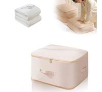 Ultra Space Saving Self Compression Organizer, 2025 New Quilt and Clothing Self Compression Organizer, Vacuum Sealed Duvet Storage Bag, Leaving More Space for Your Wardrobe (apricot, XL)